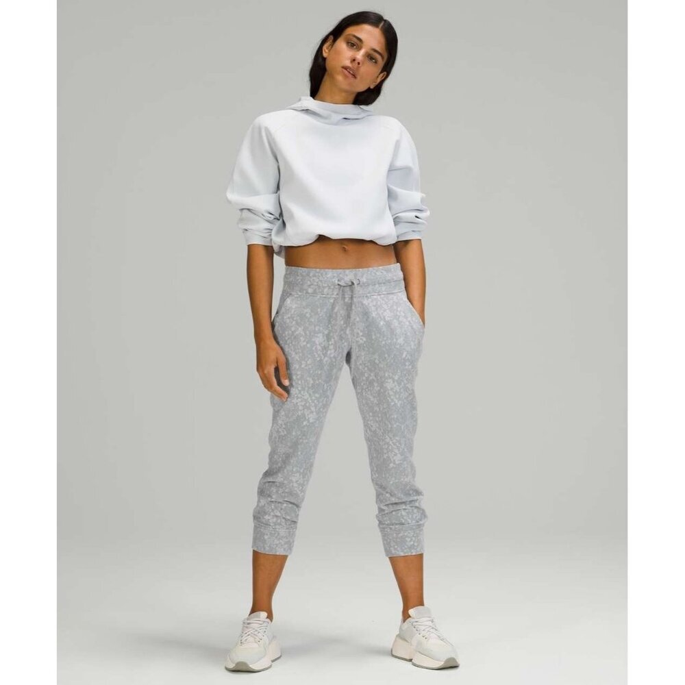 Lululemon Ready to Rulu Jogger‎ Crop Speckle Spritz Jacquard Rhino Grey Silver